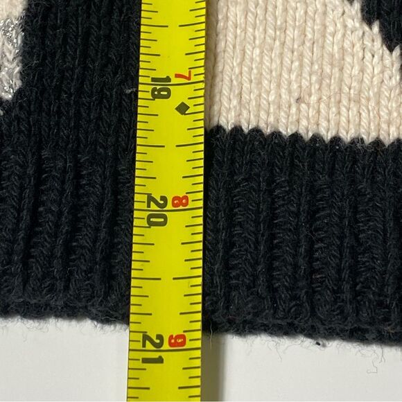 Vintage Lizwear Geometric Patchwork Cotton Knit Sweater Women's Size MP - Picture 6 of 16